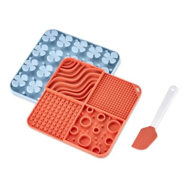 Slow Feeder Puzzle Lick Mats 2 Pack