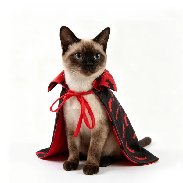 Reversible Bat Pet Vampire Cape