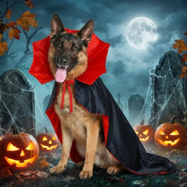 Adjustable Vampire Cloak for Dog